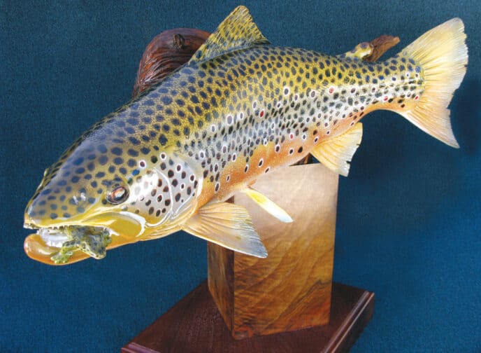 Brown Trout with Frog, 2009