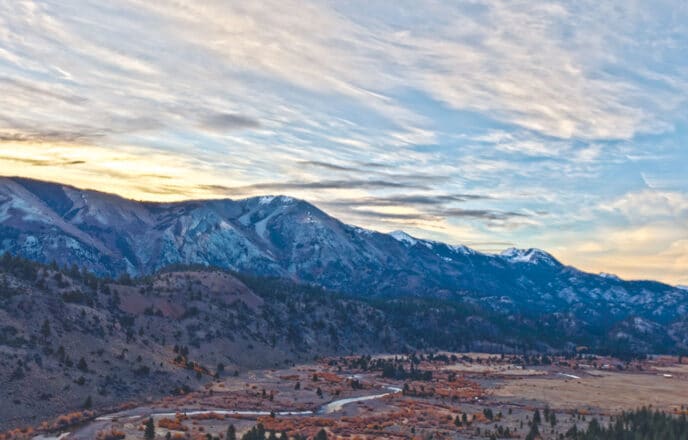 Autumn Sunset,West Walker River